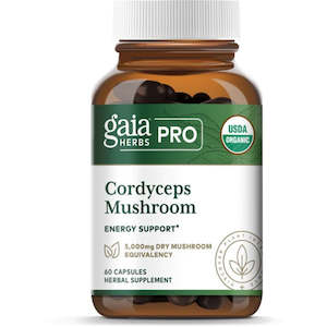 Nutritional Supplement: Gaia Pro Cordyceps Mushroom 60 Capsules