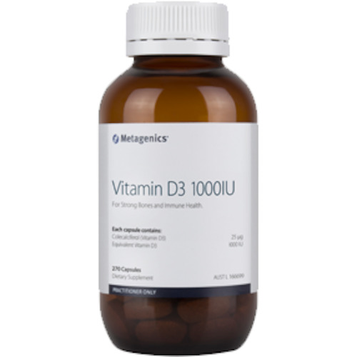Liver And Detox Support: Metagenics Vitamin D3 1000IU 270 Caps