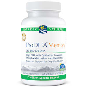Brain Health: Nordic Naturals ProDHA Memory 60 Softgels