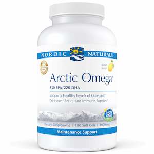 Nordic Naturals Arctic Omega Lemon 180 Softgels