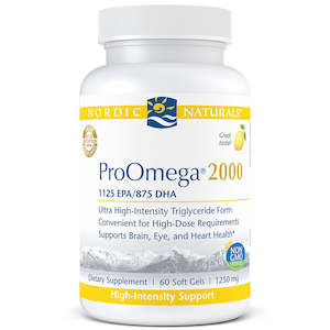 Nordic Naturals ProOmega 2000 Lemon 60 Softgels