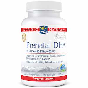 Eyes Health: Nordic Naturals Prenatal DHA Unflavoured 90 Softgels