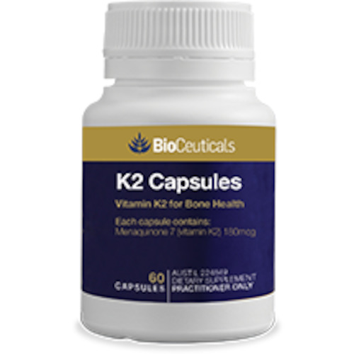 Bioceuticals: Bioceuticals K2 60 capsules *DISCONTINUED* Replacement is Designs for Health K2 Supreme