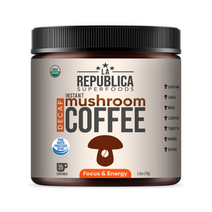 New: LA Republica Instant Mushroom Coffee Decaf 70g