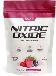 New: Snap Nitric Oxide Beet Soft Chews 60 - Mixed Berry