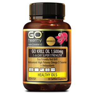 Go Healthy Go Krill Oil 1500mg 1-A-Day 30 Caps