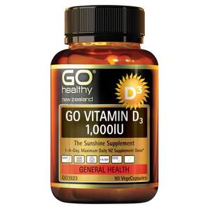 Top 50: Go Healthy Go Vitamin D3 1,000IU 90 Veggie Caps