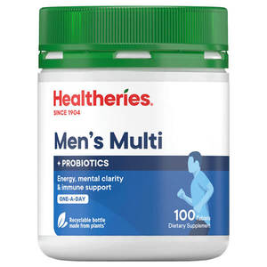 Top 50: Healtheries Men's Multi One-a-Day with Probiotics 100 Tablets