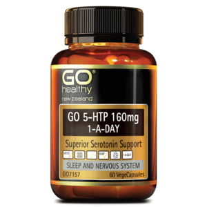 Top 50: Go Healthy Go 5-HTP 160mg 1-A-Day 60 Veggie Caps