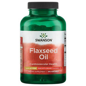 Swanson Flaxseed Oil 1000mg 100 Softgels