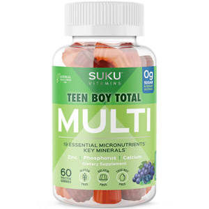 Suku Vitamins: Suku Vitamins Teen Boy Total Multi 60 Gummies