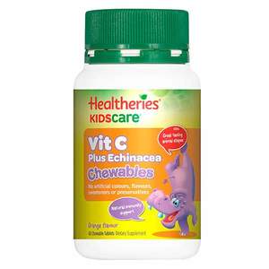 Healtheries KidsCare Vit C Plus Echinacea 60 Chewable Tablets CLEARANCE Short Da&hellip;
