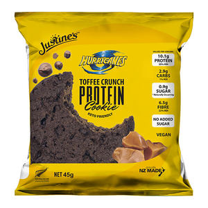 Justine's Hurricanes Toffee Crunch Protein Cookies 45g x12