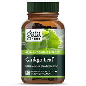 Ginkgo: Gaia Herbs Ginkgo Leaf 60 Caps