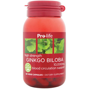 Ginkgo: Pro-life Ginkgo Biloba 60 Caps