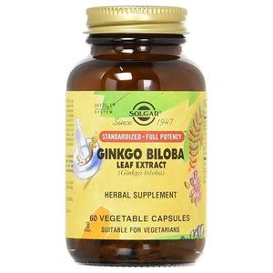 Ginkgo: Solgar Ginkgo Biloba Leaf Extract 60 Vegetable Capsules