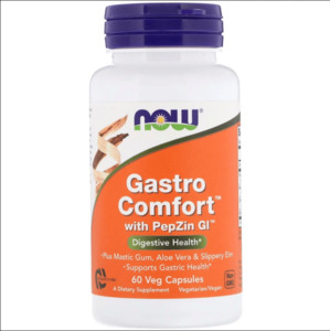 Now Foods Gastro Comfort with PepZin GI 60 Caps