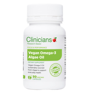 Omega 3 6 9: Clinicians Vegan Omega-3 Algae Oil 50 Caps