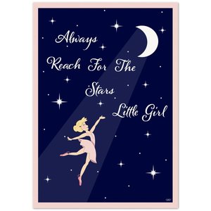 Always Reach For The Stars Little Girl