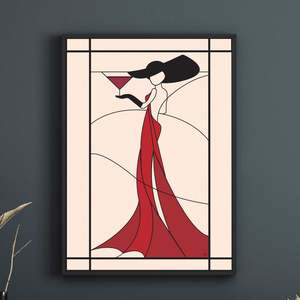 Roz's Wine Lady Poster