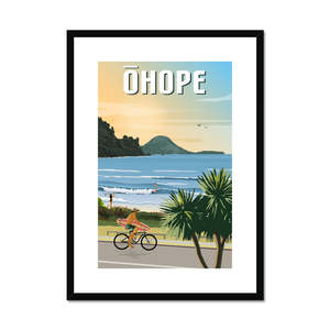 Ōhope Beach Daytime Framed & Mounted Print