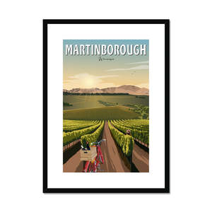 Martinborough Vines Framed & Mounted Print