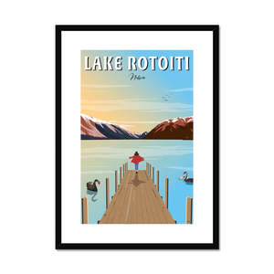 Lake Rotoiti, Nelson Framed & Mounted Print