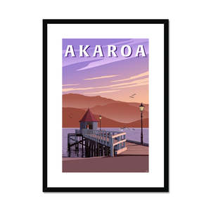Akaroa: Akaroa Framed & Mounted Print