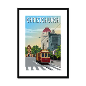 Christchurch Framed & Mounted Print