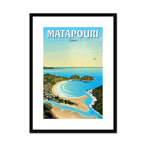 Framed Posters: Matapouri Framed & Mounted Print