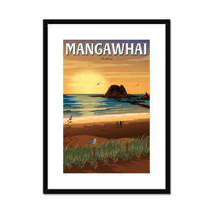 Mangawhai Sunrise Framed & Mounted Print