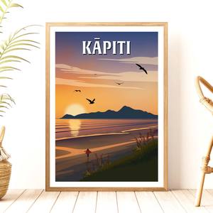 Travel Posters: Kapiti Travel Poster - Wellington, New Zealand