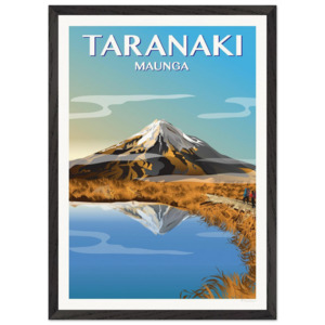 Travel Posters: Taranaki Maunga Travel Poster - Taranaki, New Zealand