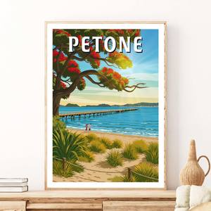 Travel Posters: Petone Travel Poster - Wellington, New Zealand