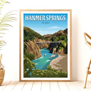 Travel Posters: Hanmer Springs Summer Day Travel Poster, New Zealand
