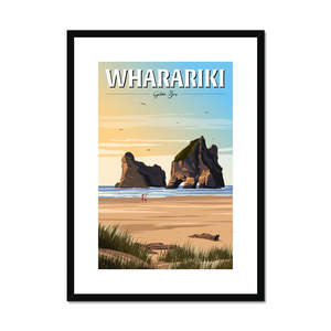Framed Posters: Wharariki Golden Bay Framed & Mounted Print