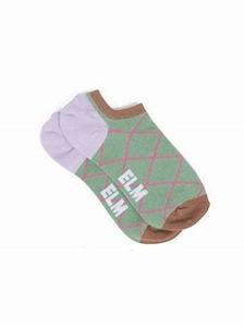 Giftware: 2 Pack No Show Socks - Windowpane
