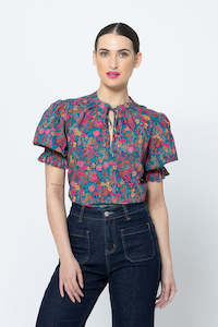 New London: Honey Blouse -Garden Dream