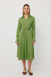 River Dress Fan Print