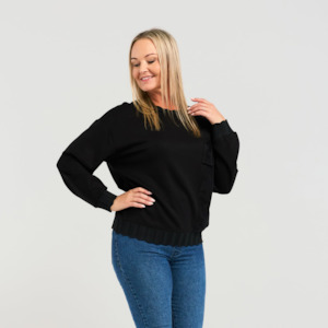 Zafina: Morgan Sweat	Black
