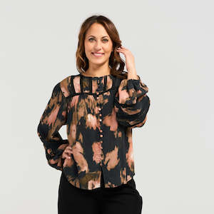 Zafina: Lin Blouse Black