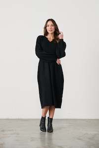 CZ960 Knit Dress -Black