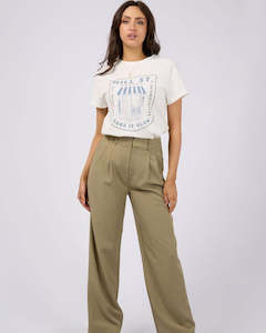EVE LUXE BASIC PANT -Khaki