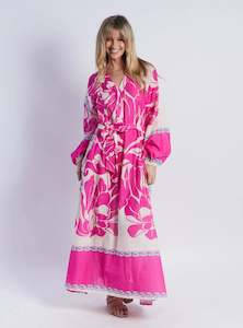 CAPRI DRESS - PINK FLORAL