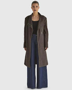 Shadows Coat - Choc Marle