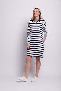 Charlie Jane: Eden Park Dress -Midnight Stripe