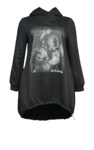 Sweatshirts Jumpers And Crews: Harper Longline Hoody Bouquet Print