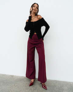 Pre Order: White Closet - Wine Pants -Pre order due June 15