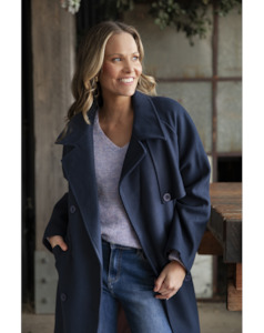 Elm Clemence Coat -Navy