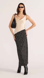 Mink Pink: Jemma Polka Bias Midi Skirt